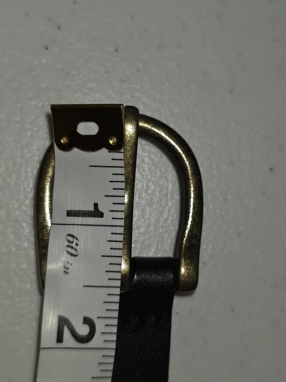 Time and Tru Black Leather Belt with Antiqued Brass Buckle Sz XL - Picture 14 of 16